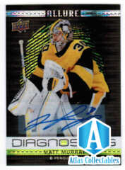 2020-21 UD ALLURE MATT MURRAY D-9 DIAGNOSTICS BLACK GREEN AUTO